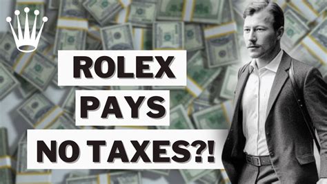 is rolex an npo|does rolex pay taxes.